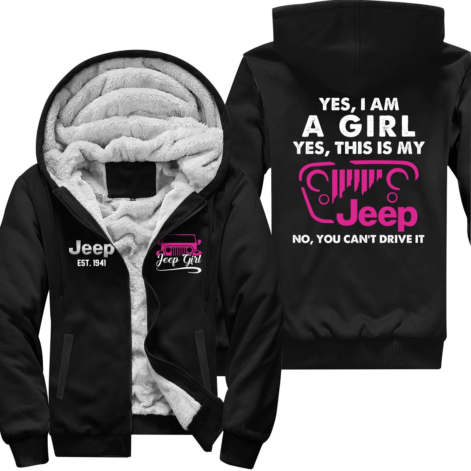 Yes This Is My Jeep You Can't Drive It Zip Hoodie Supler Store