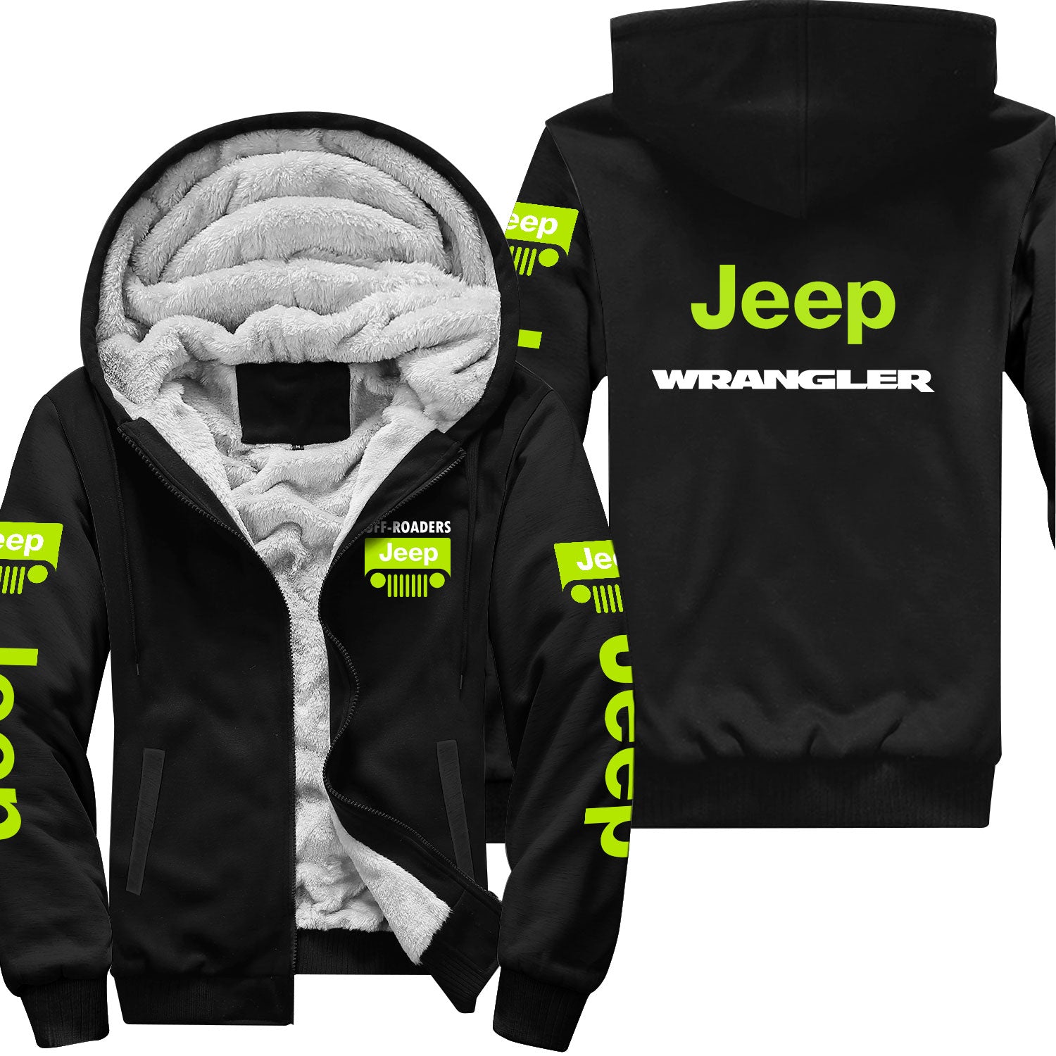 Jeep Wrangler Offroaders Zip Hoodie Supler Store