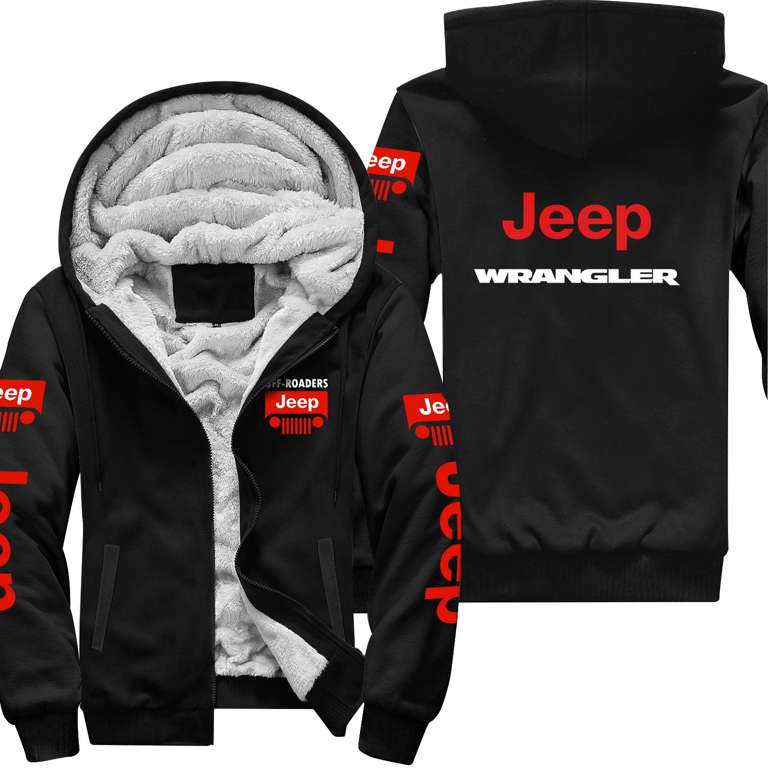 Jeep Wrangler Offroaders Zip Hoodie Supler Store