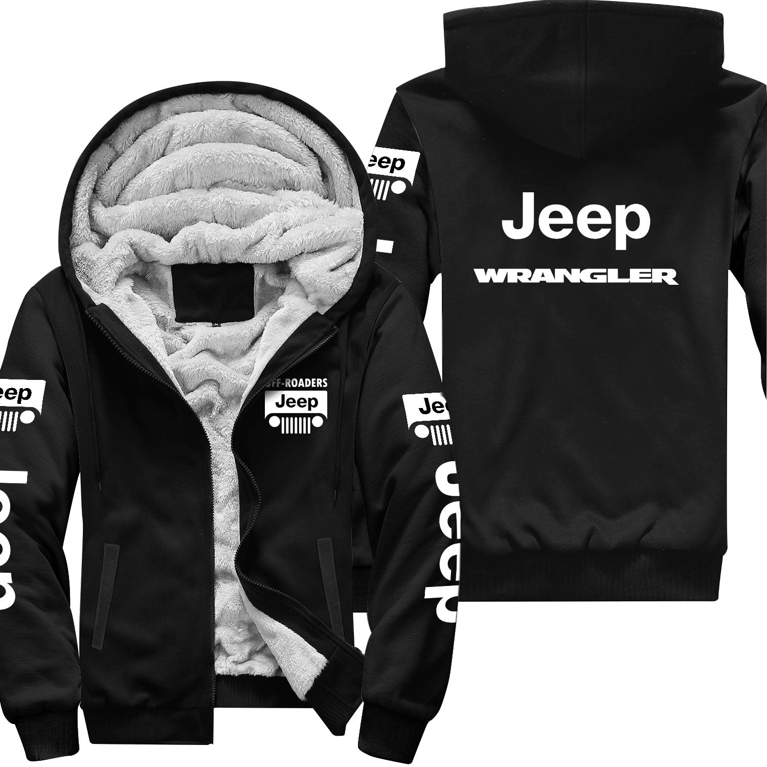 Jeep Wrangler Offroaders Zip Hoodie Supler Store