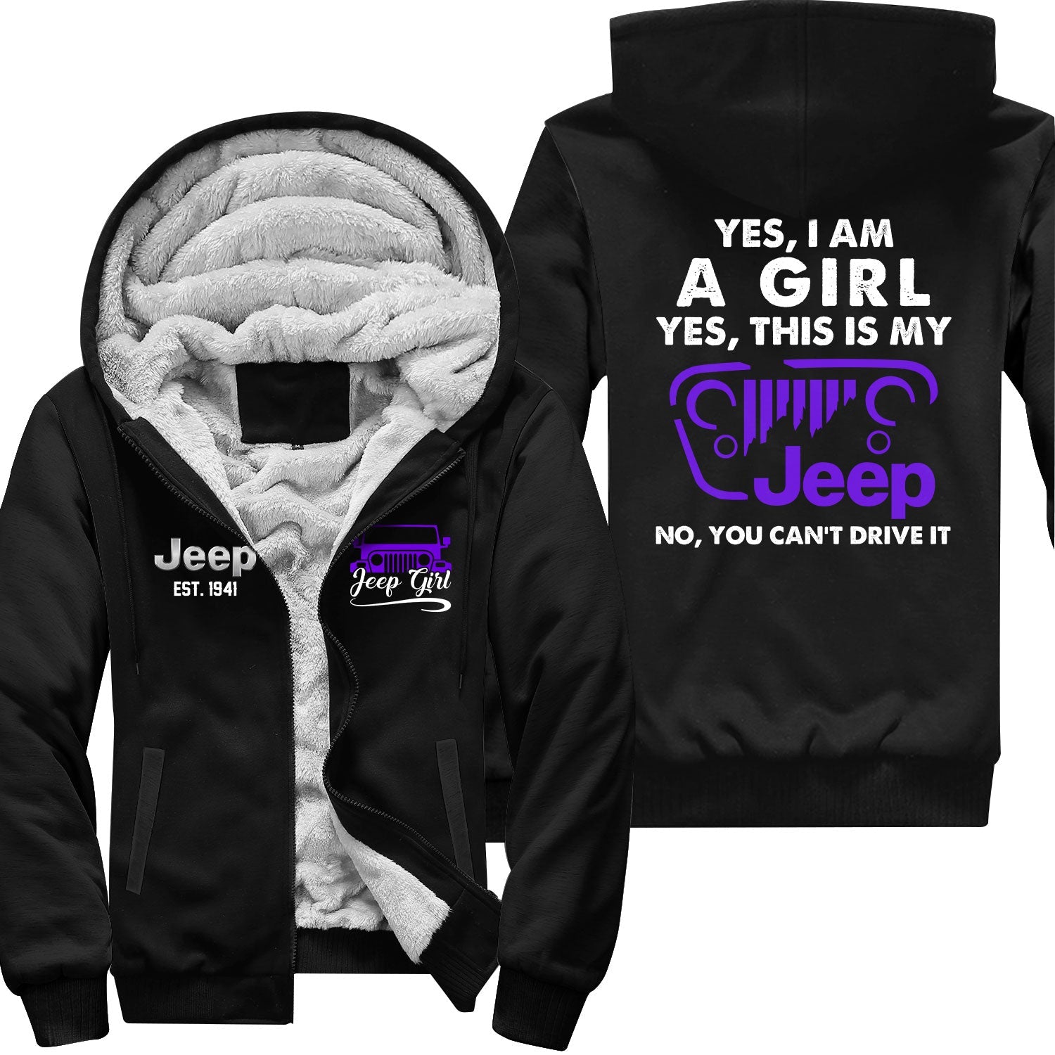 Yes This Is My Jeep You Can't Drive It Zip Hoodie Supler Store
