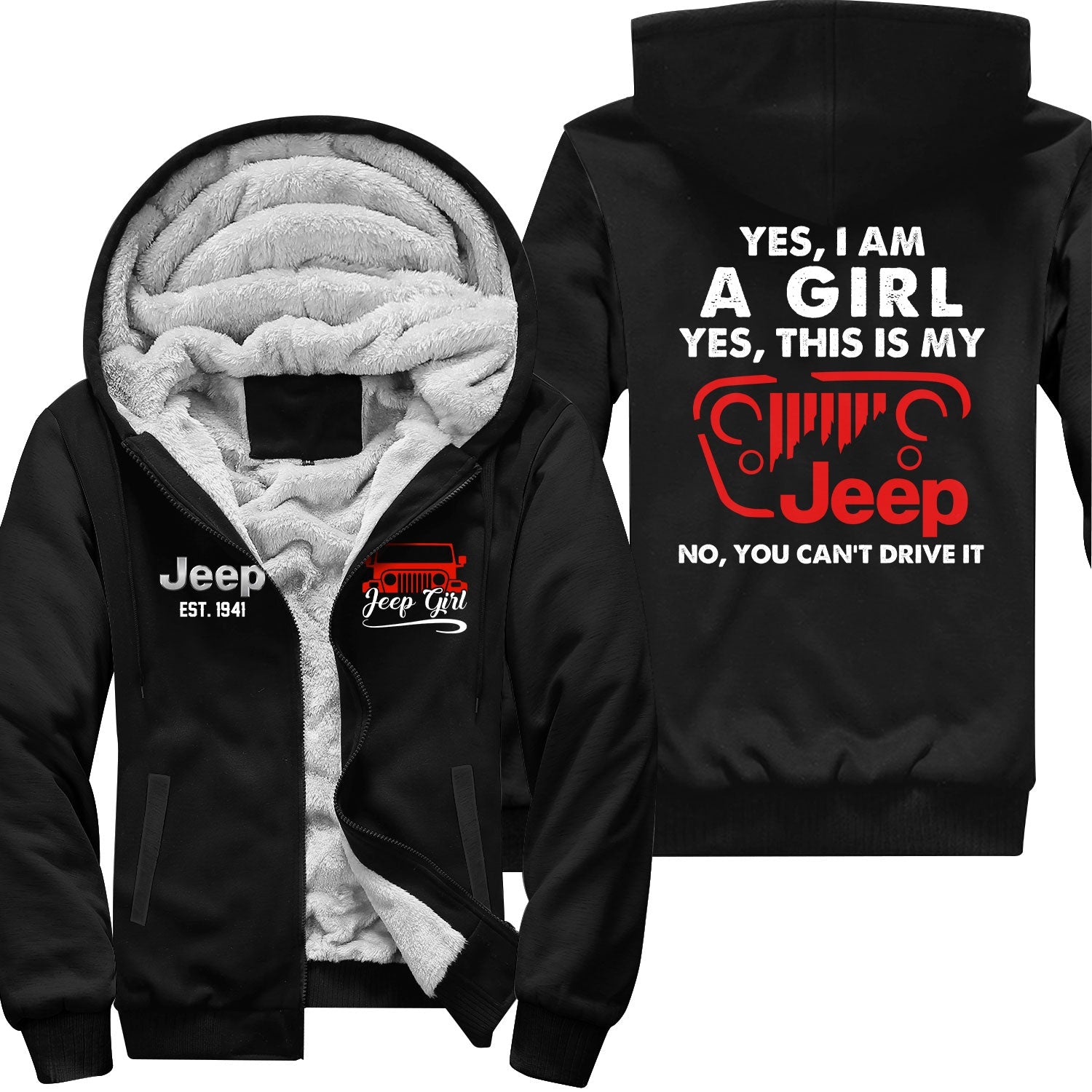 Yes This Is My Jeep You Can't Drive It Zip Hoodie Supler Store