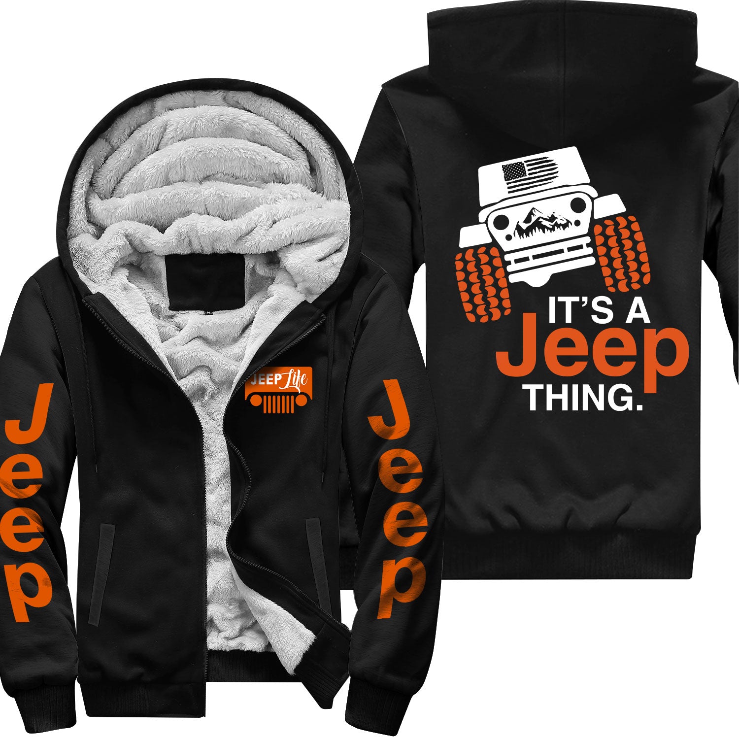Multicolor It's A Jeep Thing Fleece Zip Hoodie Supler Store