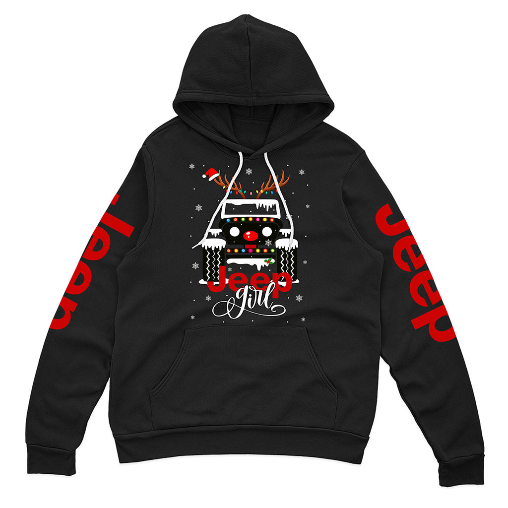 Jeep Girl Offroad 4x4 Christmas Hoodie Supler Store