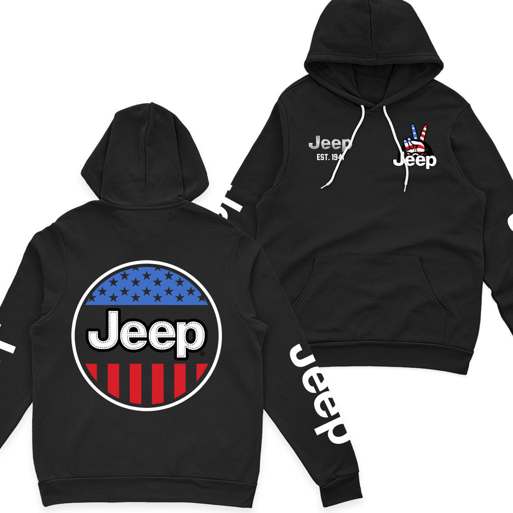 Jeep USA Flag Fleece Zip Jacket Supler Store