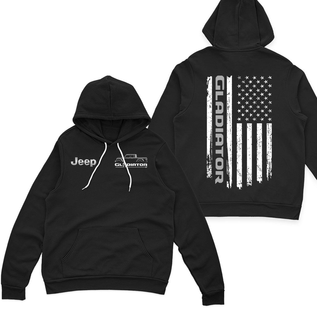 Jeep Gladiator American Flag Offroad Zip Hoodie Supler Store