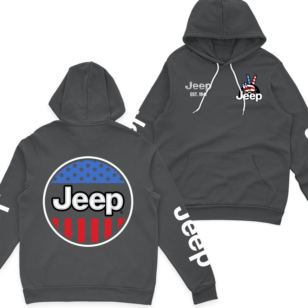 Jeep USA Flag Fleece Zip Jacket Supler Store