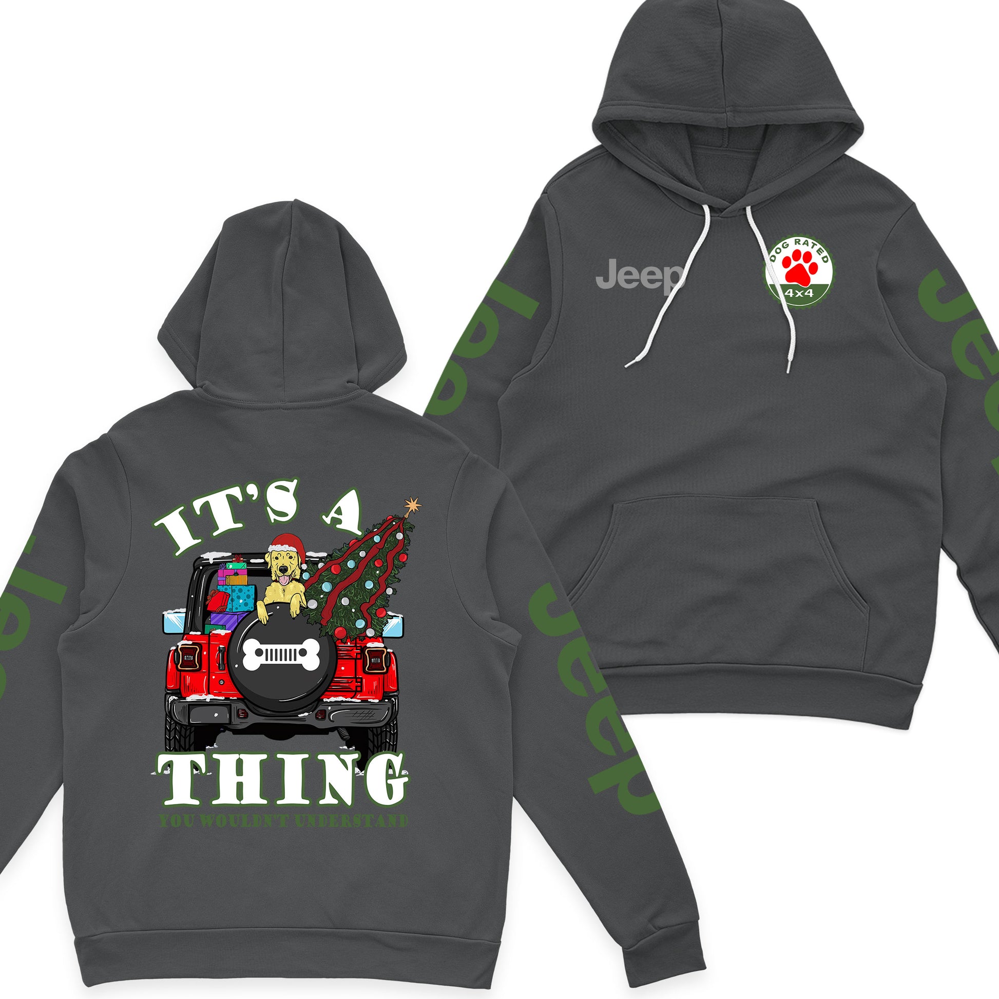 It's A Jeep Thing Dog Lover Christmas Zip Hoodie Supler Store