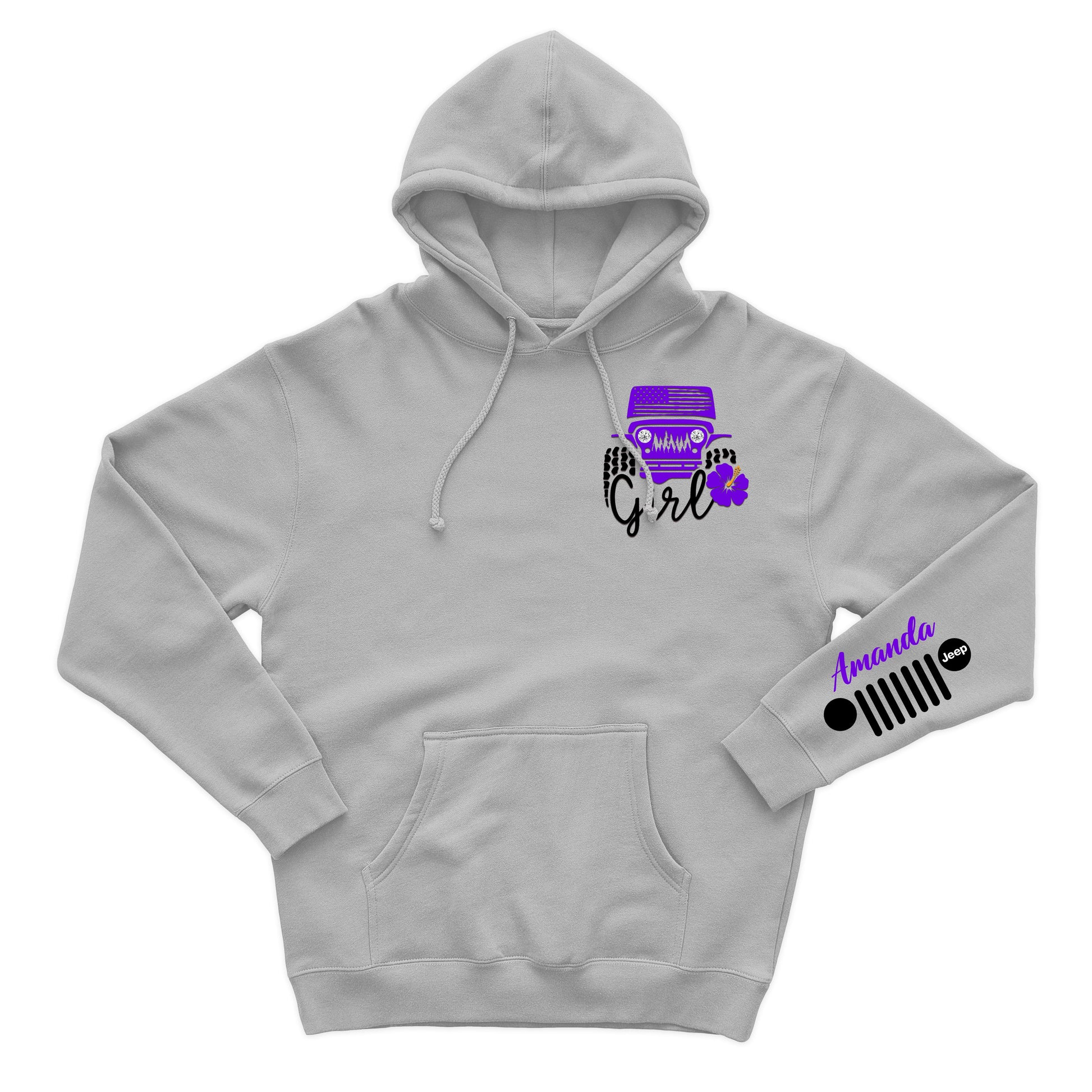Personalized Jeep Girl Flower Zip Hoodie Supler Store