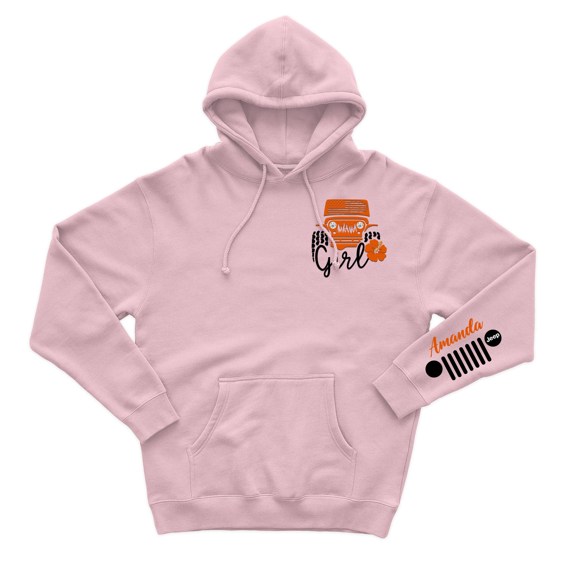 Personalized Jeep Girl Flower Zip Hoodie Supler Store
