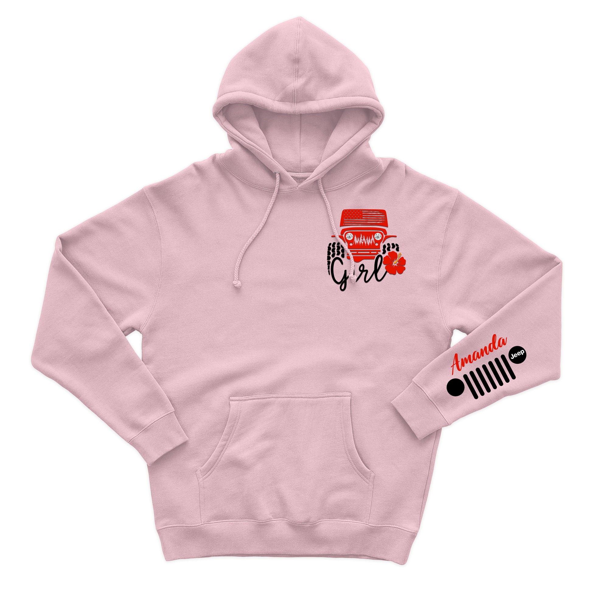 Personalized Jeep Girl Flower Zip Hoodie Supler Store