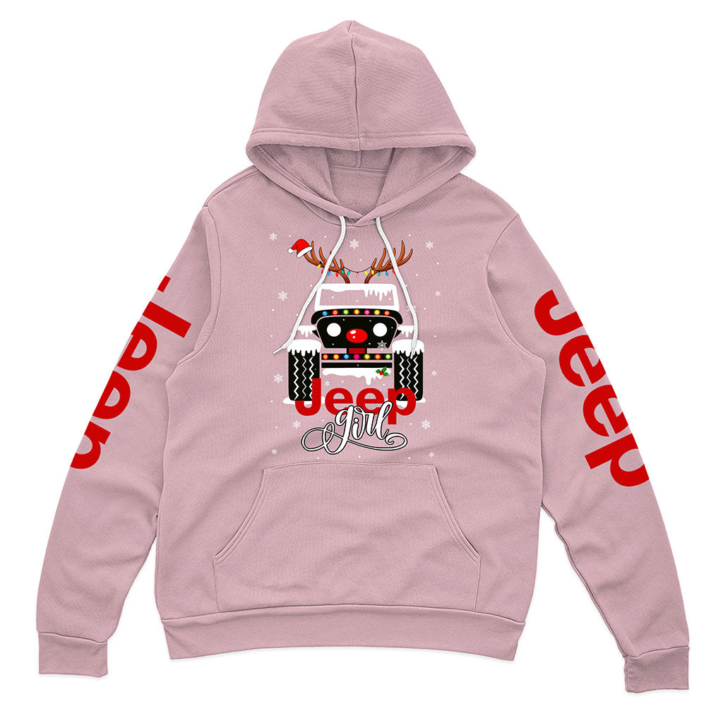 Jeep Girl Offroad 4x4 Christmas Hoodie Supler Store