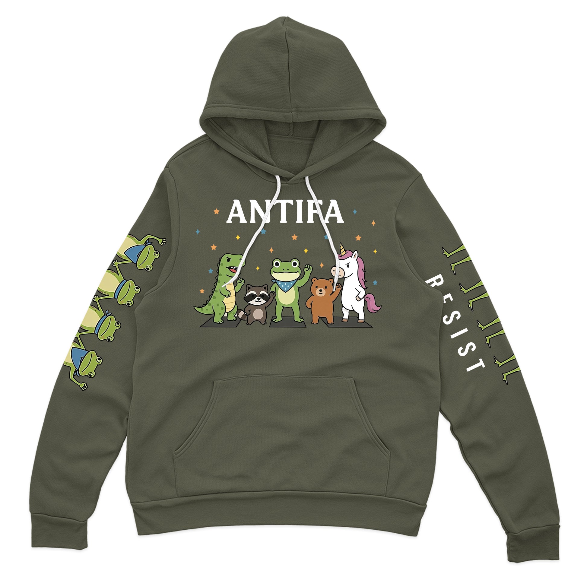 Antifa Portland Frog Resist Hoodie T-Shirt Supler Store