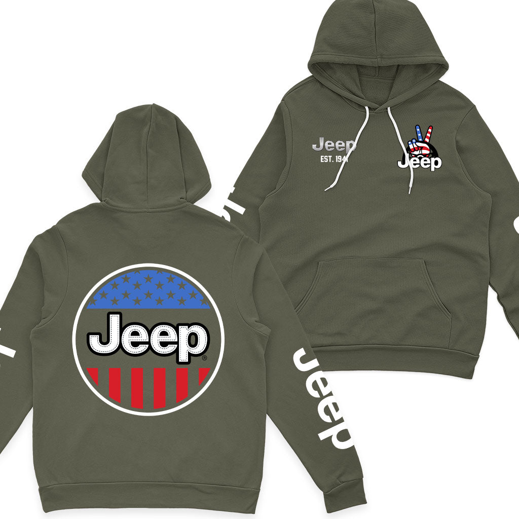 Jeep USA Flag Fleece Zip Jacket Supler Store