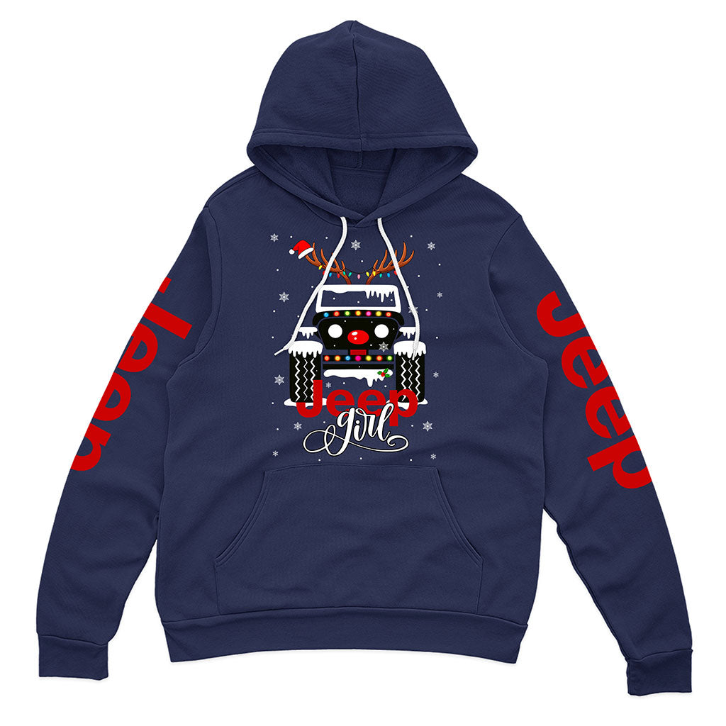 Jeep Girl Offroad 4x4 Christmas Hoodie Supler Store