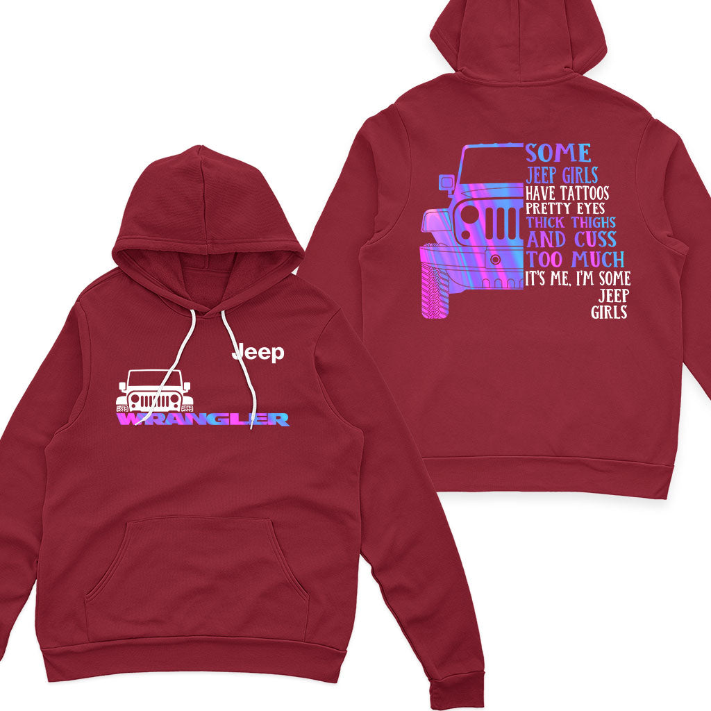 Jeep Girl Wrangler Have Tattoos Hoodie Supler Store