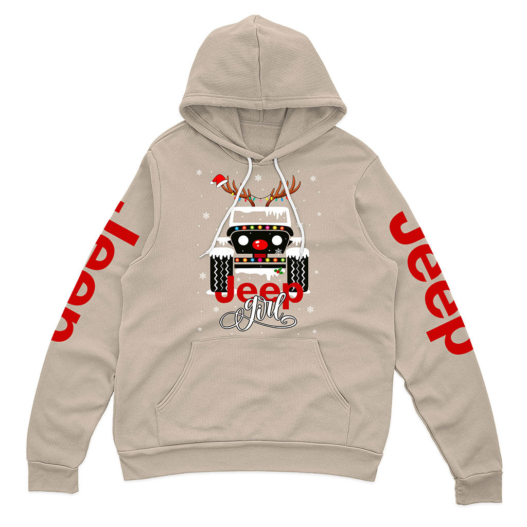 Jeep Girl Offroad 4x4 Christmas Hoodie Supler Store