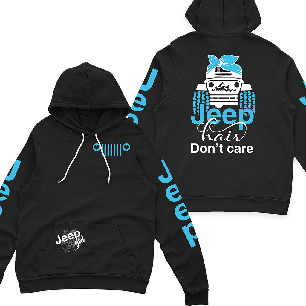 Jeep Hair Don't Care T-shirt Hoodie Supler Store