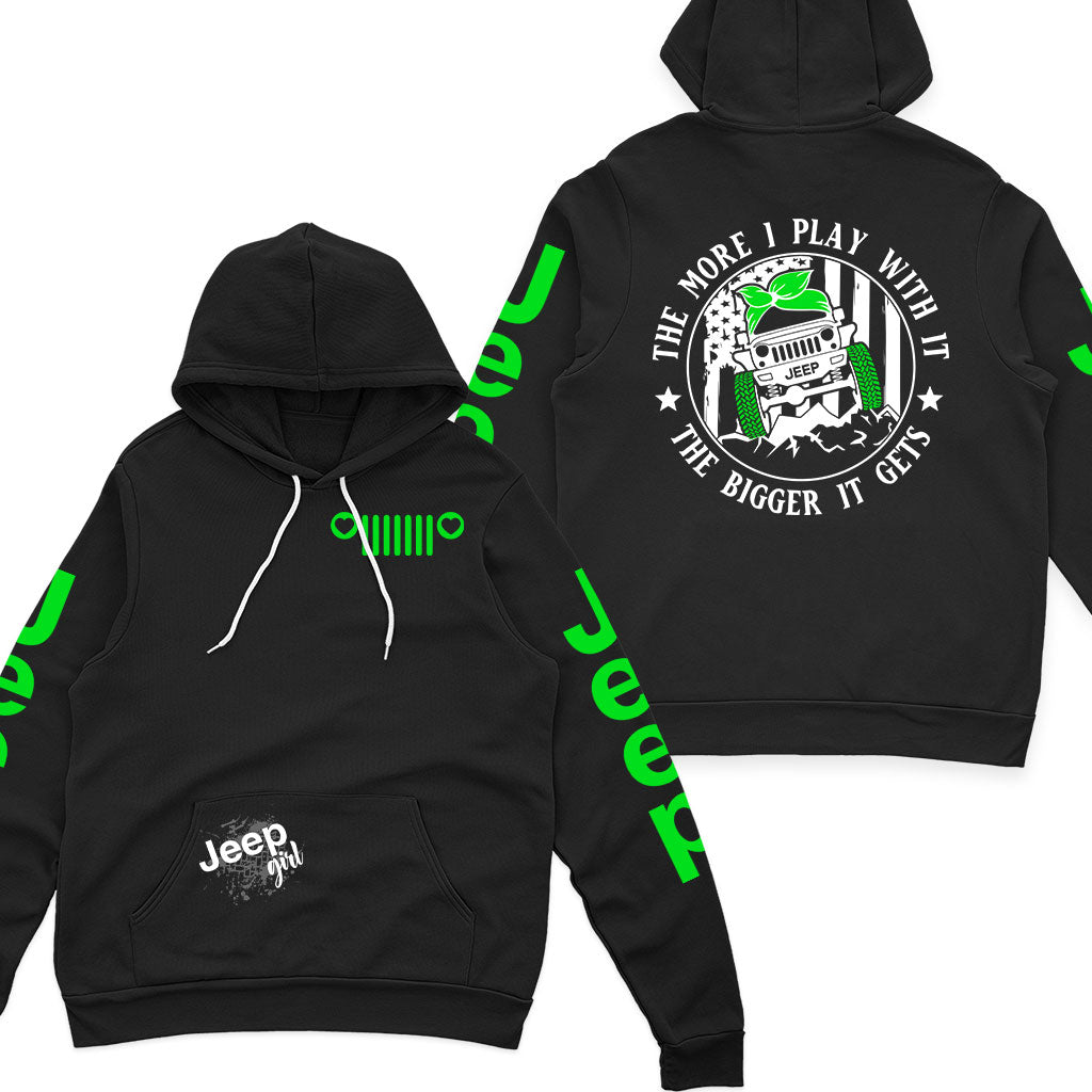 Jeep Multicolor The More I Play With It Offroad Zip Hoodie Supler Store