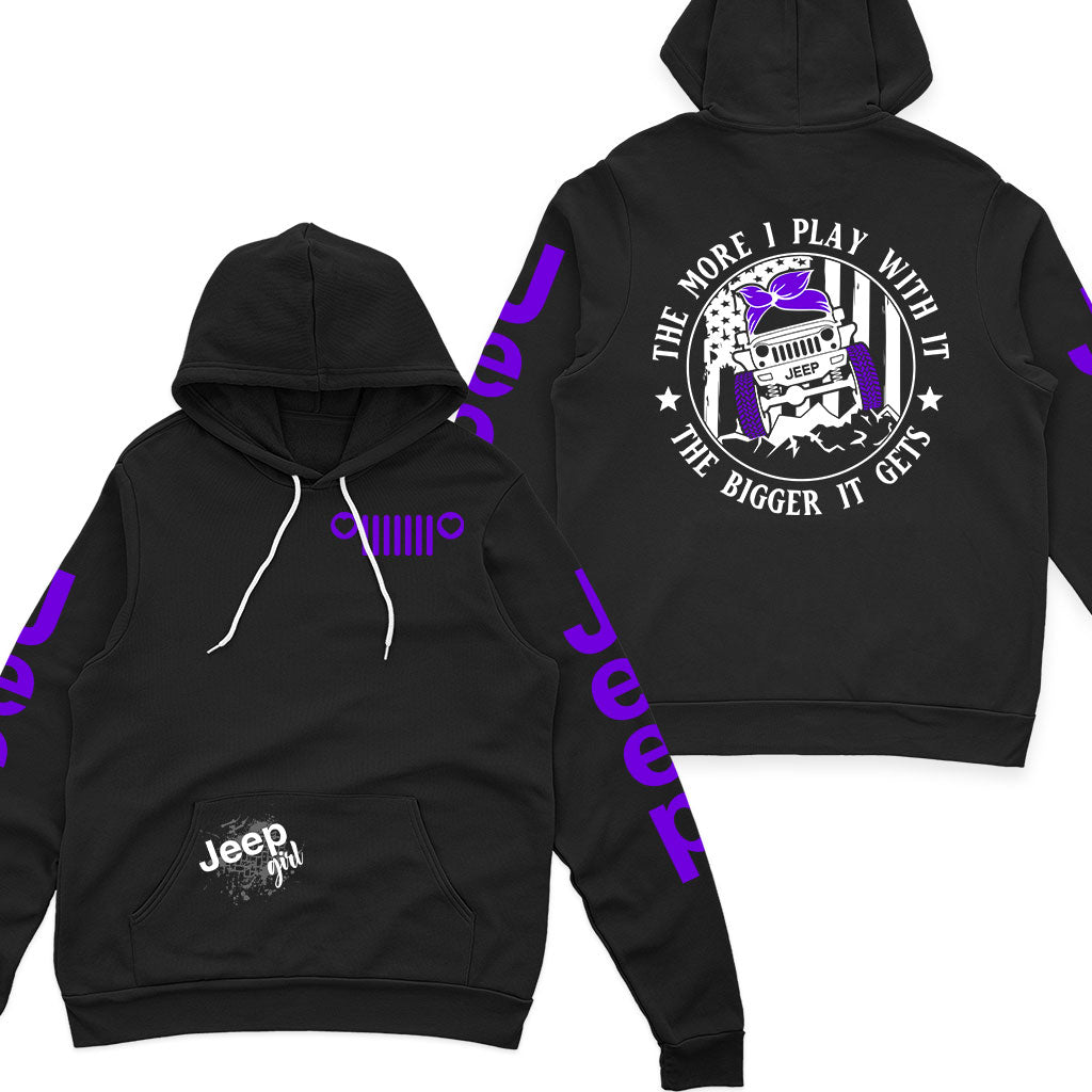 Jeep Multicolor The More I Play With It Offroad Zip Hoodie Supler Store