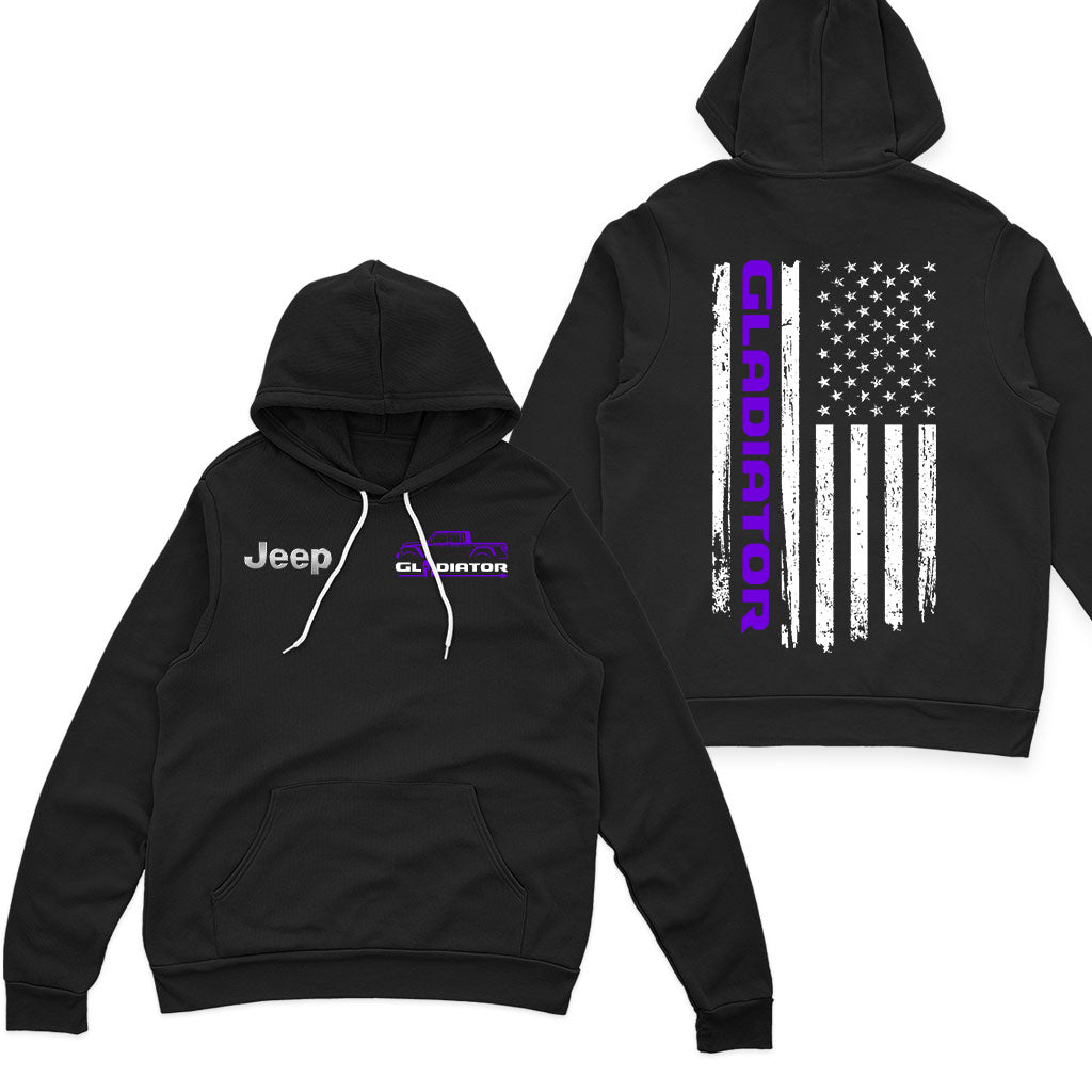 Jeep Gladiator American Flag Offroad Zip Hoodie Supler Store