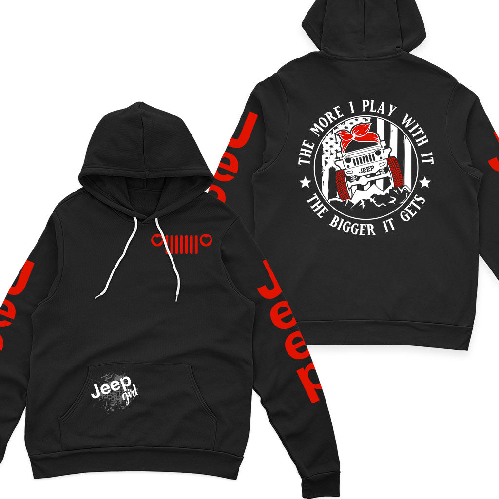 Jeep Multicolor The More I Play With It Offroad Zip Hoodie Supler Store