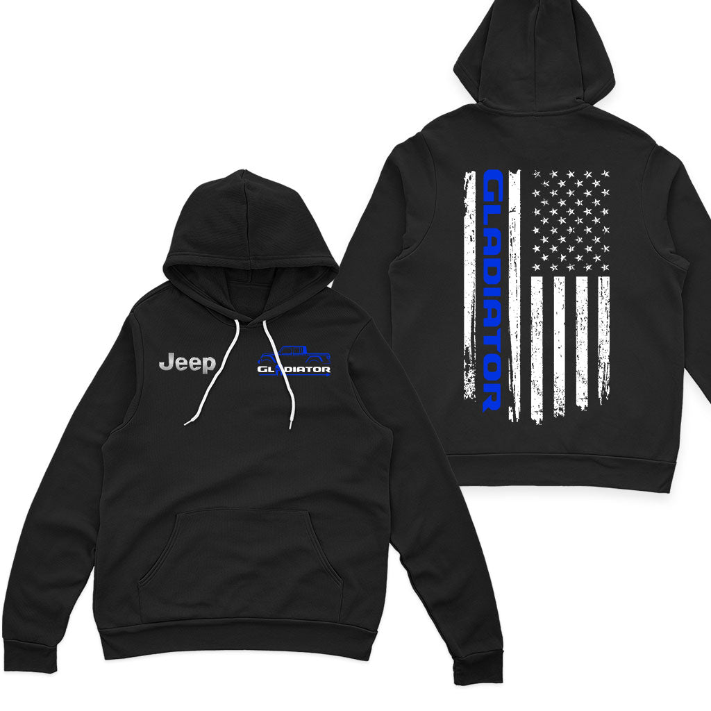 Jeep Gladiator American Flag Offroad Zip Hoodie Supler Store