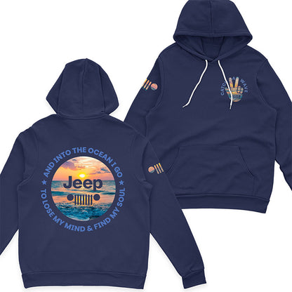 Jeep And Into The Ocean I Go T-Shirt Hoodie
