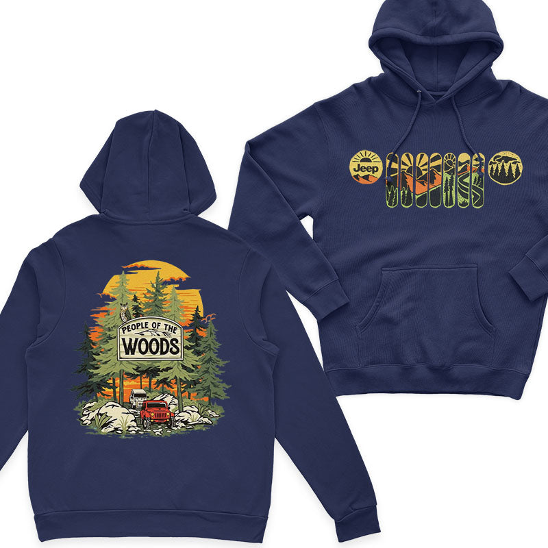 Jeep In The Woods Hoodie T-Shirt