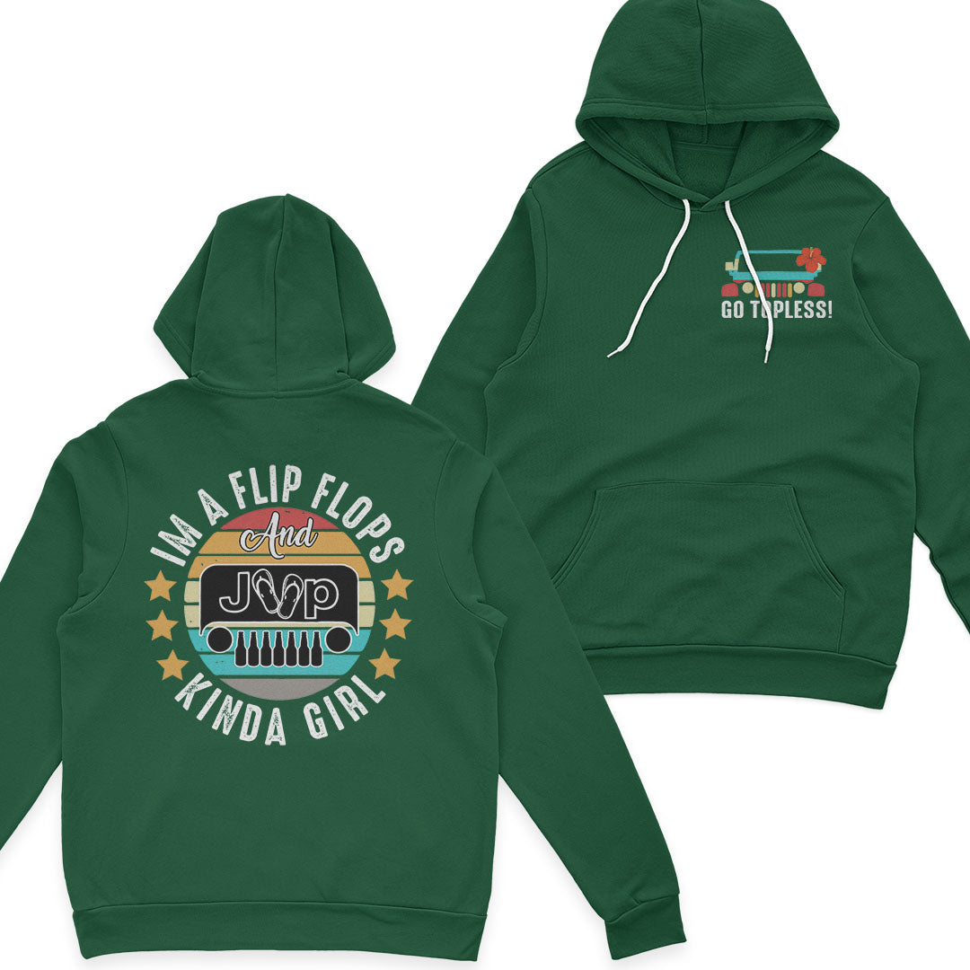 I’m A Flip Flops and Jeep and Beer Kinda Girl Vintage T-Shirt Hoodie