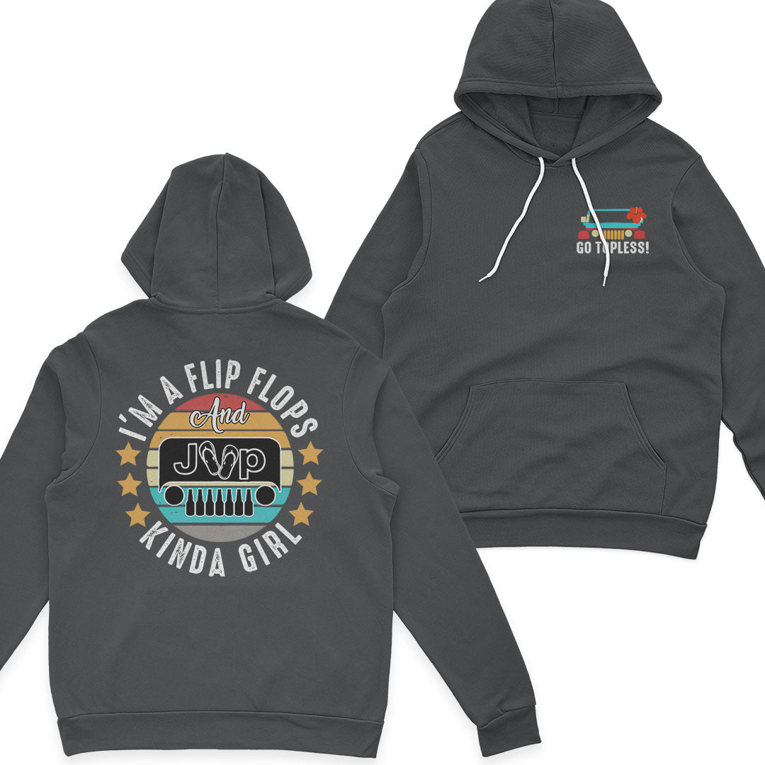I’m A Flip Flops and Jeep and Beer Kinda Girl Vintage T-Shirt Hoodie