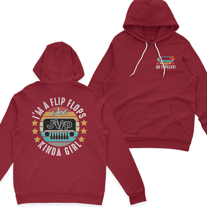 I’m A Flip Flops and Jeep and Beer Kinda Girl Vintage T-Shirt Hoodie