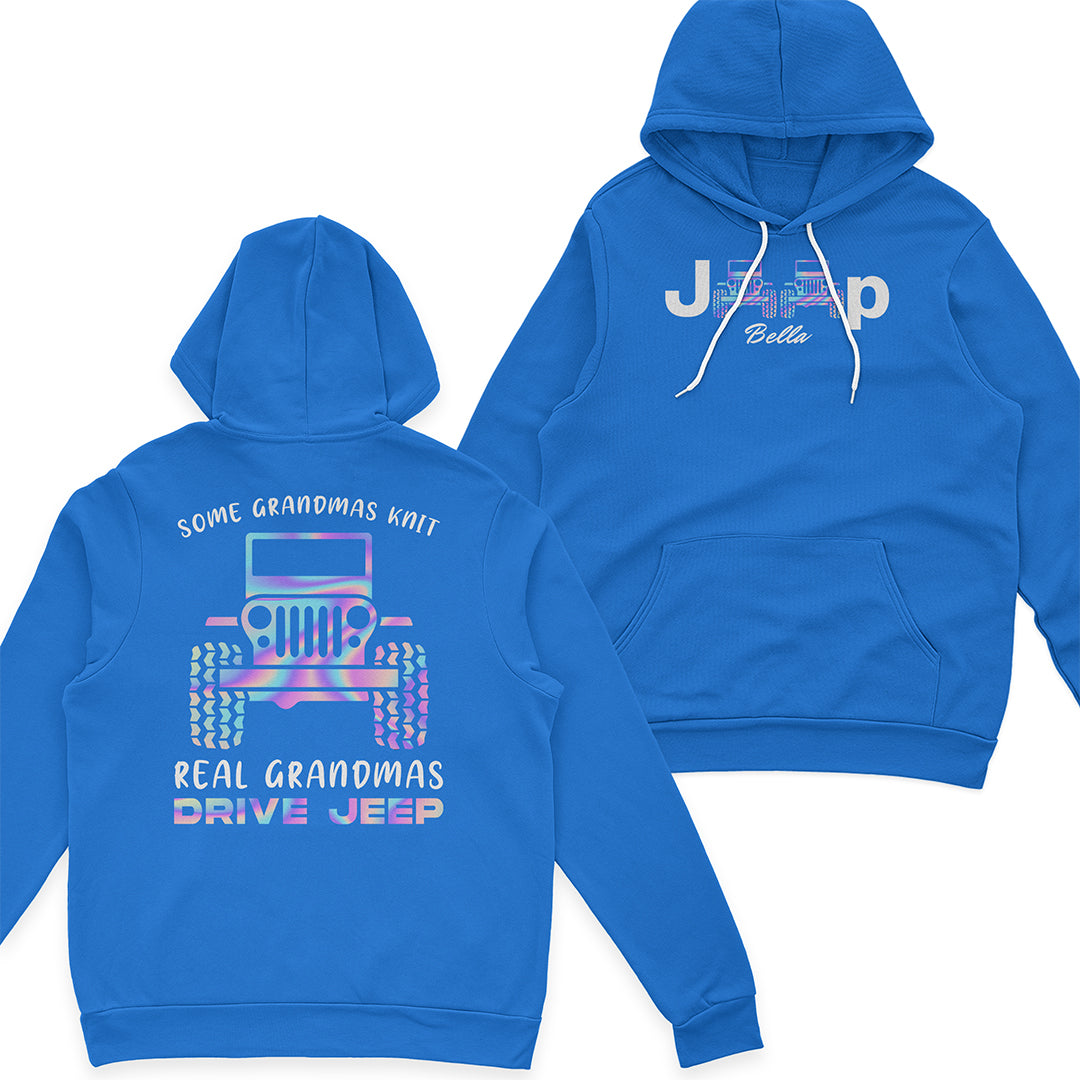 Personalized Real Grandmas Drive Jeep T-Shirt Hoodie Supler Store