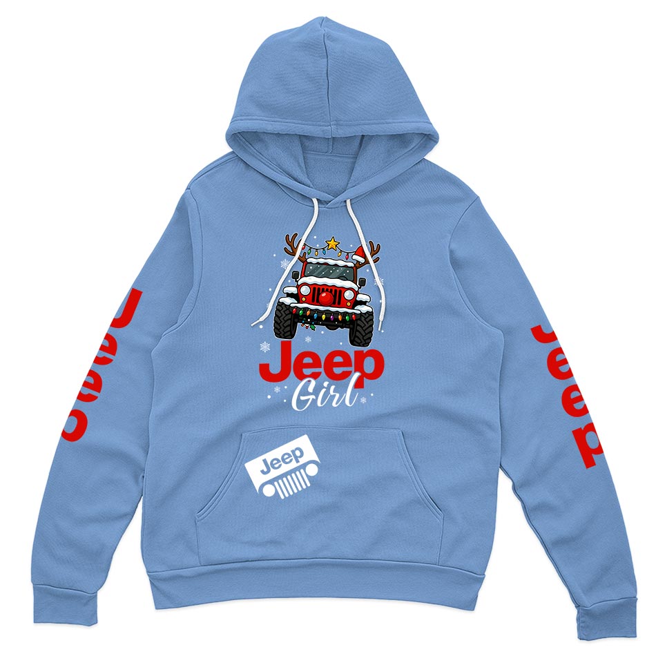 Jeep Girl Merry Christmas Hoodie Supler Store