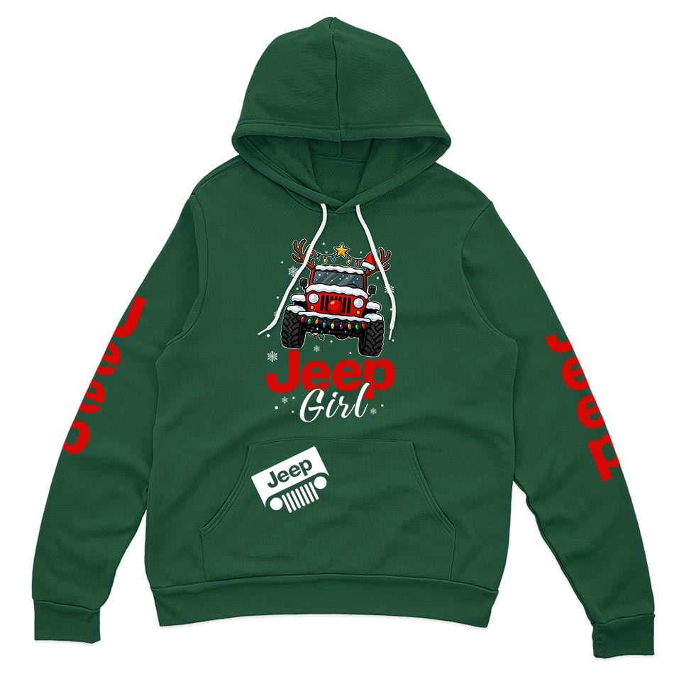 Jeep Girl Merry Christmas Hoodie Supler Store
