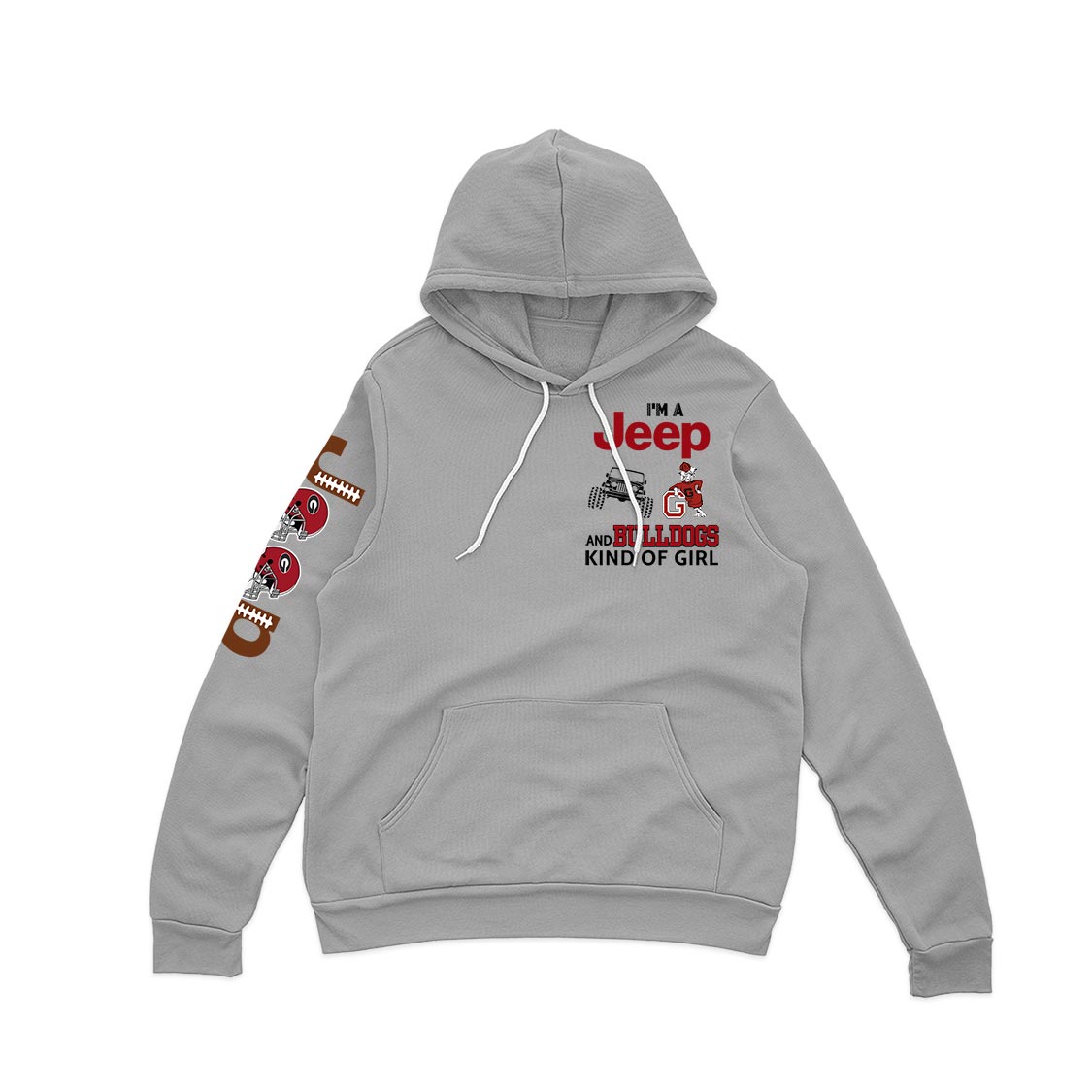 Georgia Bulldogs Football Jp Kinda Girl Quarter Zip Sweater Supler Store