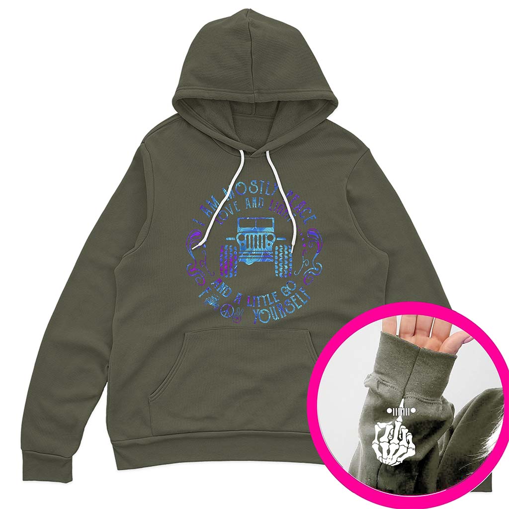 Jeep I Am Mostly Peace Love And Light T-Shirt Hoodie Supler Store