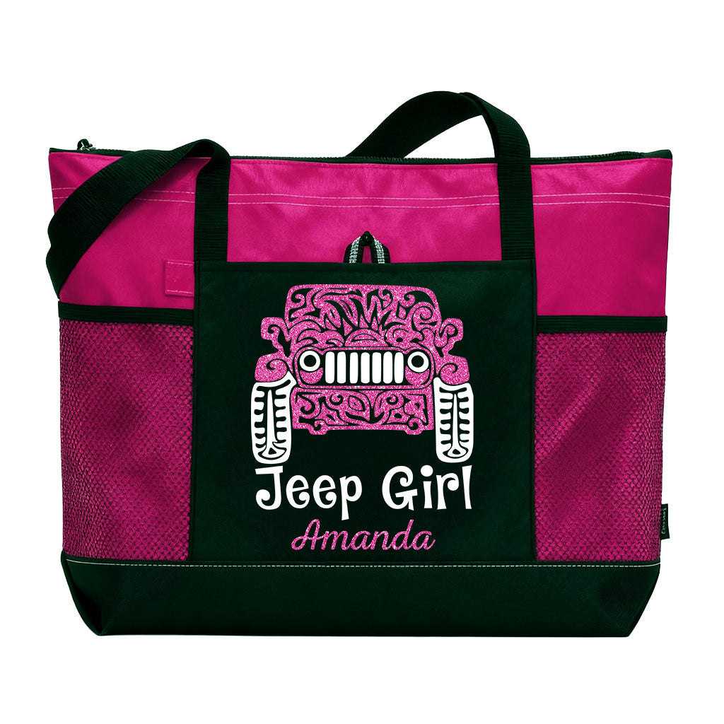 Personalized Jeep Girl Tattoo Tote Bag Supler Store