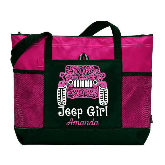 Personalized Jeep Girl Tattoo Tote Bag Supler Store