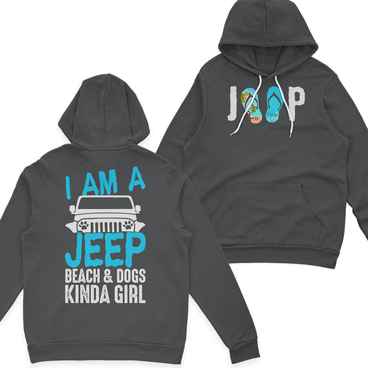 I'm A Jeep Beach & Dogs Kinda Girl T-Shirt Hoodie Supler Store