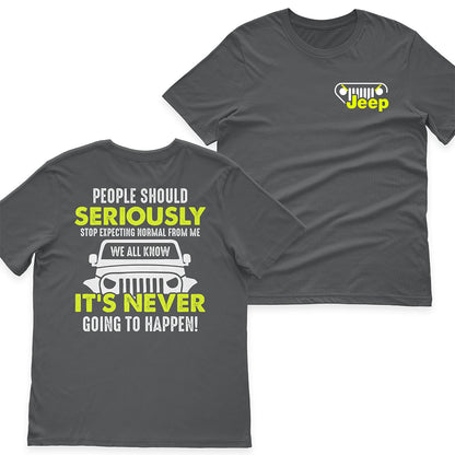 Jeep People Should Stop Expecting Normal From Me Funny T-Shirt Hoodie Jeep I Am A Simple Woman And Believe In Jesus T-Shirt Hoodie