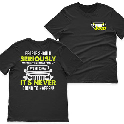 Jeep People Should Stop Expecting Normal From Me Funny T-Shirt Hoodie Jeep I Am A Simple Woman And Believe In Jesus T-Shirt Hoodie