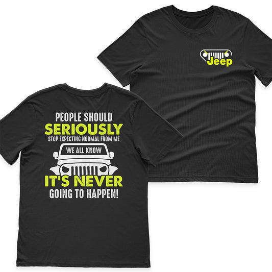 Jeep People Should Stop Expecting Normal From Me Funny T-Shirt Hoodie Jeep I Am A Simple Woman And Believe In Jesus T-Shirt Hoodie