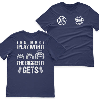Jeep The More I Play With It The Bigger It Gets Men's T-Shirt Hoodie