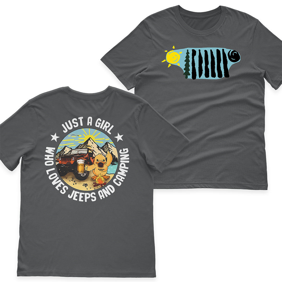 Just A Girl Who Loves Jeeps And Camping T-Shirt Hoodie Supler Store