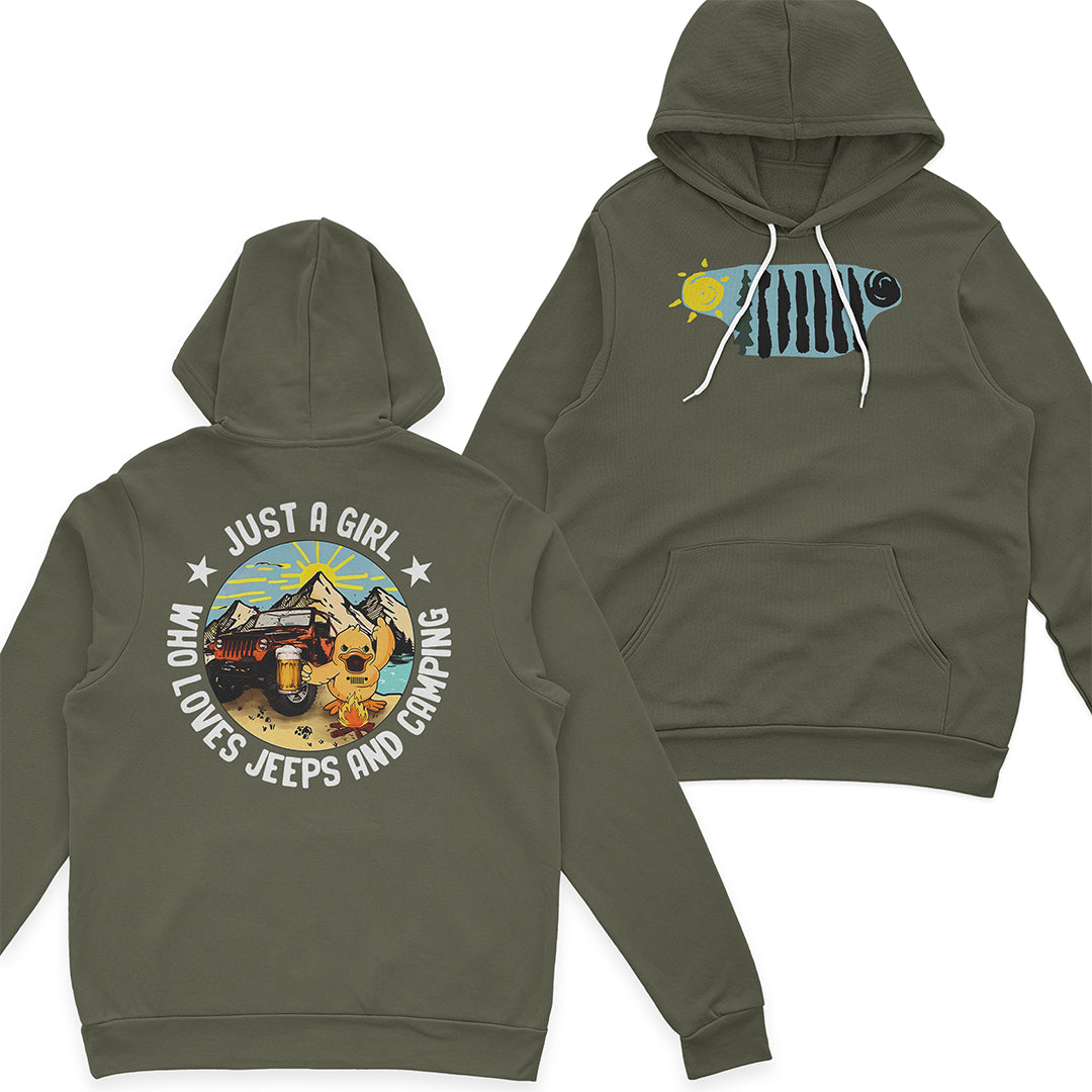 Just A Girl Who Loves Jeeps And Camping T-Shirt Hoodie Supler Store