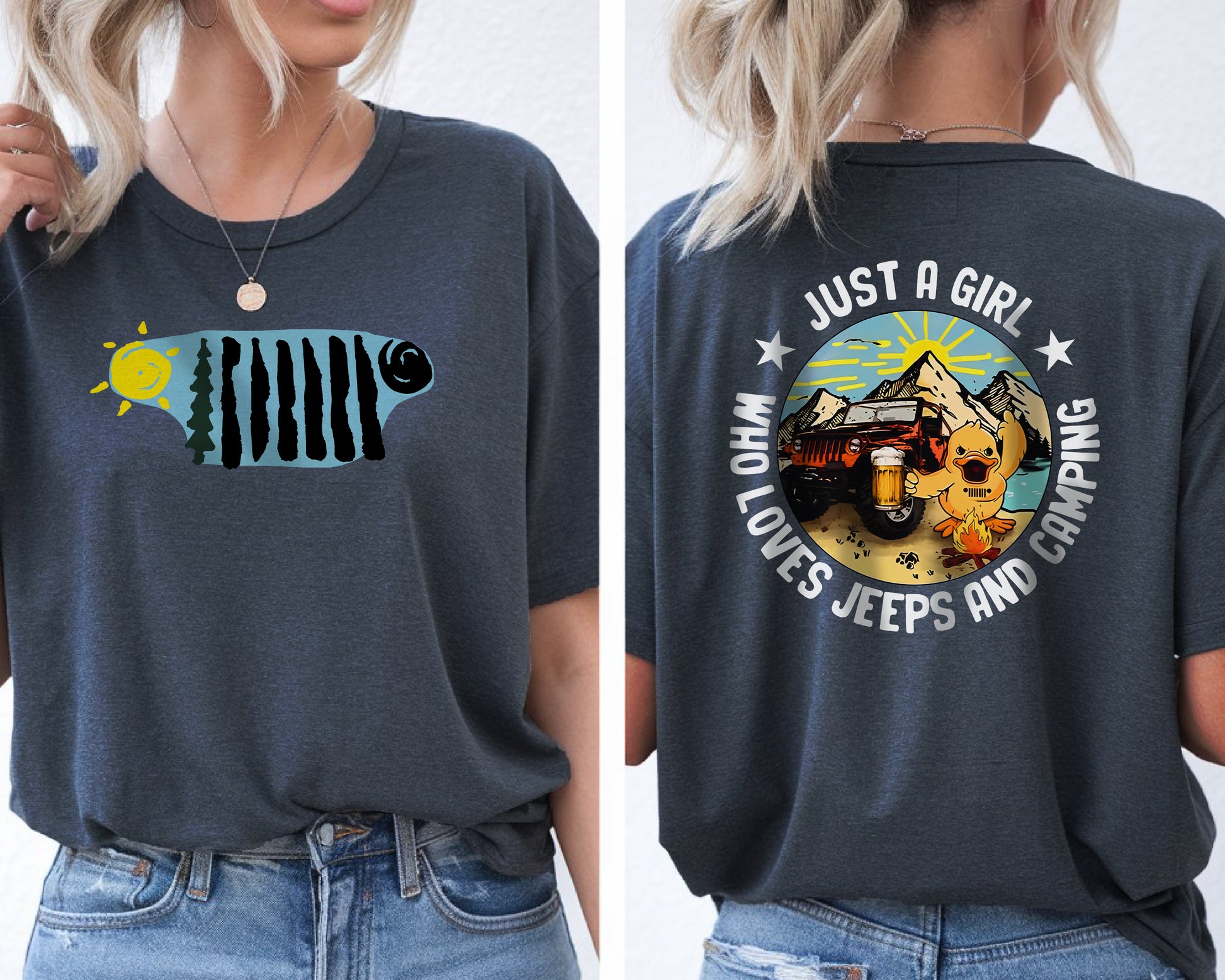 Just A Girl Who Loves Jeeps And Camping T-Shirt Hoodie Supler Store