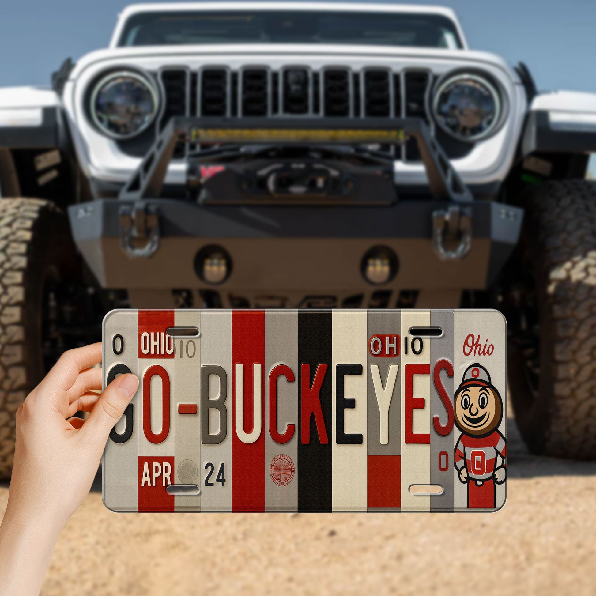 Ohio State Buckeyes Vanity License Plate