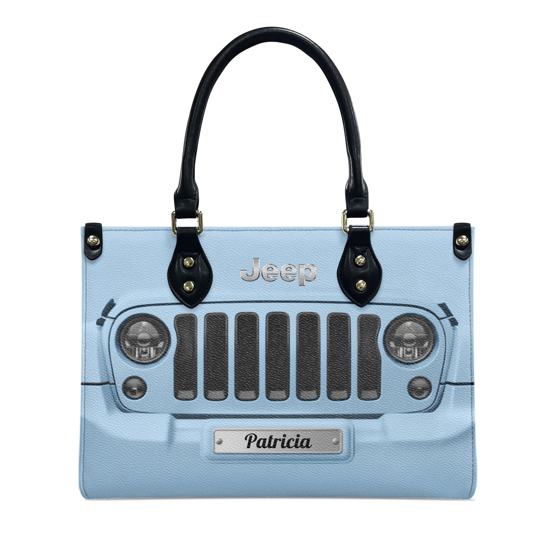 Personalized Jeep Grille Leather Handbag Supler Store