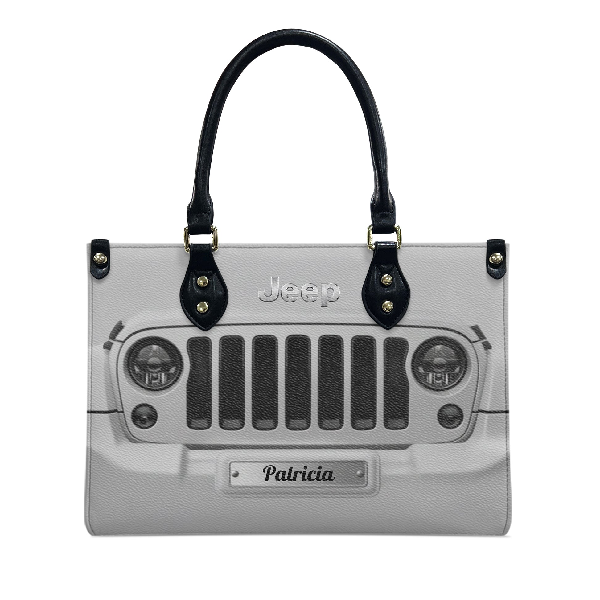 Personalized Jeep Grille Leather Handbag Supler Store